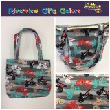 Medium Tote Bag - Motorbikes